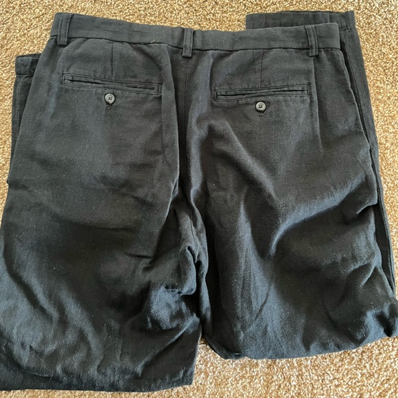 Banana Republic Black Linen Pants - Picture 2 of 3